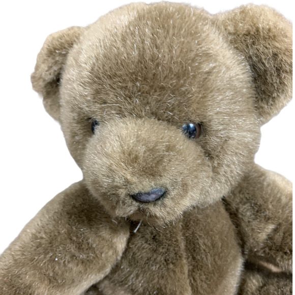 Brown Teddy Bear Movable Limbs Classic  15" Vintage 80s Charm Co Soft RARE - Picture 3 of 7